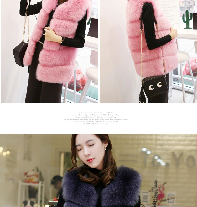 Vetement зимняя женская куртка из искусственного меха жилет из искусственного меха меховые жилетки женские куртки больших размеров меховая жилетка из искусственного меха Z239
