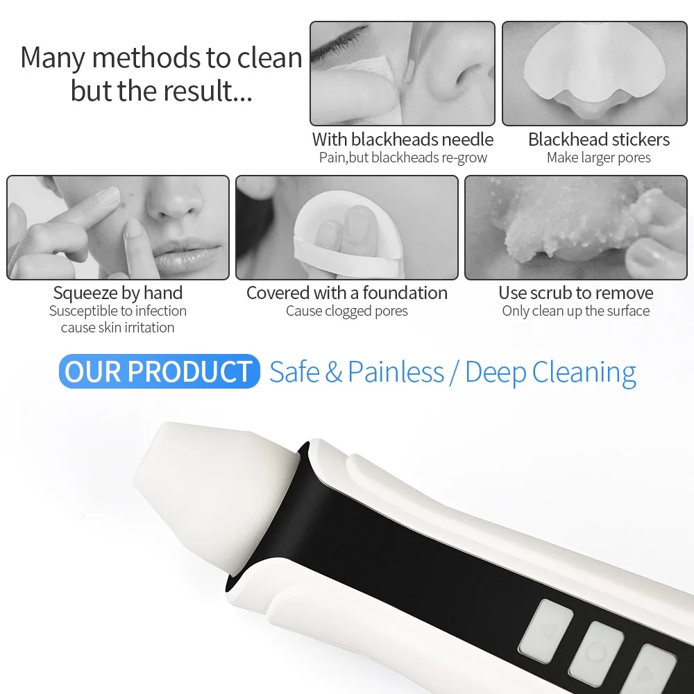 Visual Blackhead Pore Vacuum Remover Cleaner With Wifi Camera