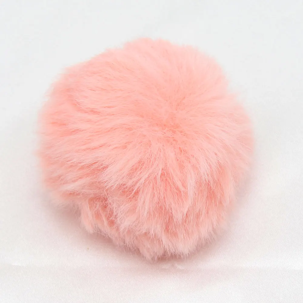 IBOWS 5 шт. помпон из меха кролика мяч многоцветные шар для DIY очаровательный брелок на сумку вязаная шапка аксессуары для волос украшения ремесла - Цвет: coral