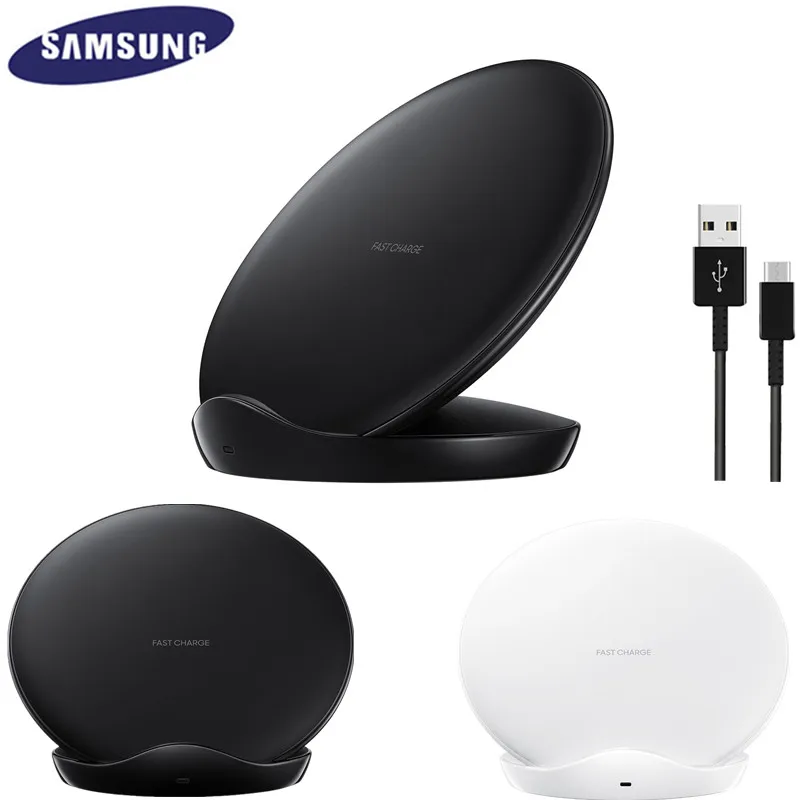 

Original Samsung Fast Wireless Charger Qi Stand For Samsung Galaxy S20 10 S9 S8 Plus S7 Note10 + iPhone 8 Plus X Pad EP-N5100