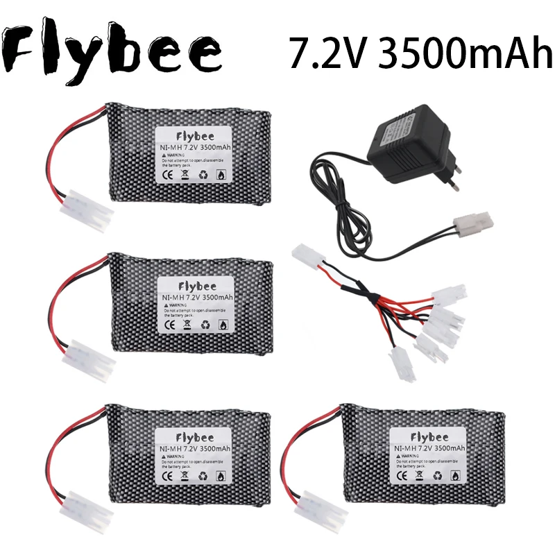 

Аккумуляторная батарея 7,2 в 3500 мАч Ni-MH AA + зарядное устройство 7,2 В, штепсельная вилка Tamiya для радиоуправляемого игрушечного автомобиля, танка, поезда, робота, лодки, пистолета 7,2 в, перезаряжаемый аккумулятор