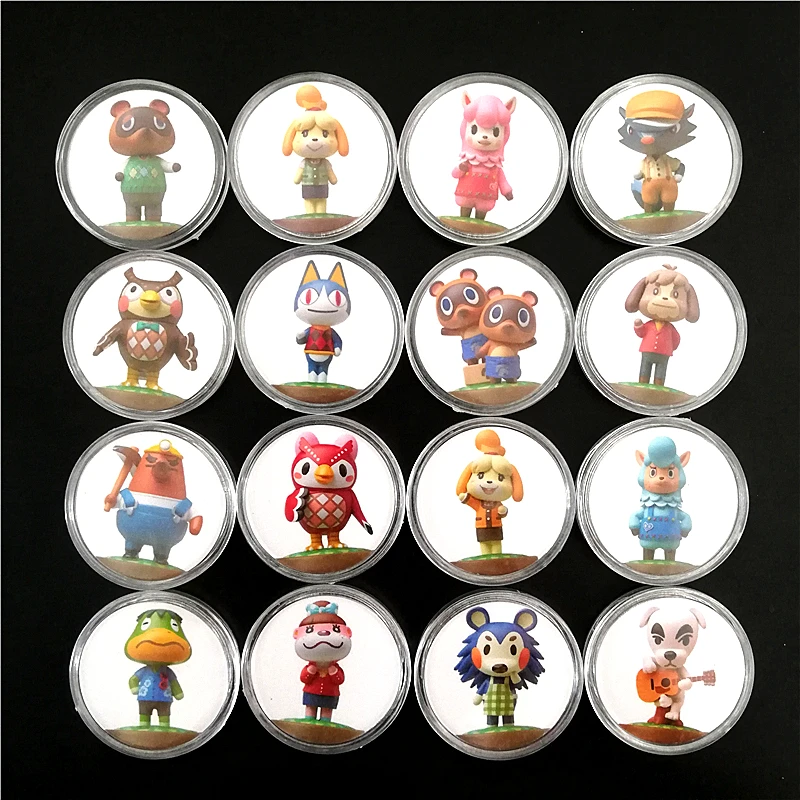 Полный комплект 4 шт. Марио+ Rabbids Королевство битва NFC карта Amiibo Коллекционная монета бирка NTAG215 ДЛЯ NS/Switch Zelda Splatoon Kart - Цвет: AnimalCrossing-16Pcs