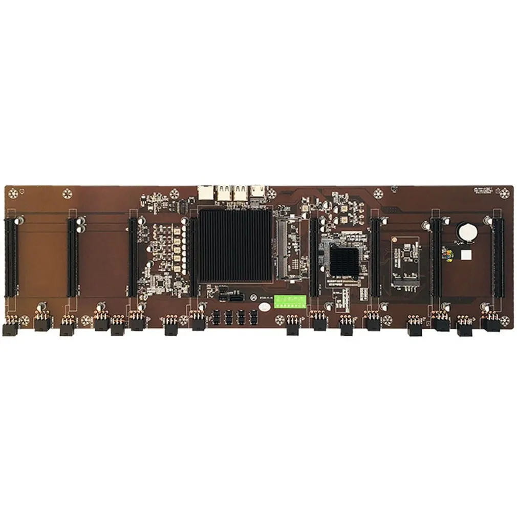 HM65 Direct Insertion Eight Card Slot BTC Solid State Capacitor B250 B85 Multi Card Motherboard Support 1660 2070 3090 Rx580