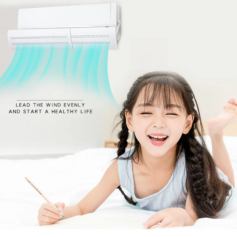 Plastic Windguard Air Damper Durable Extensible Gas Deflectors Hotel Restaurant Bedroom Air Conditioning Windshield Summer