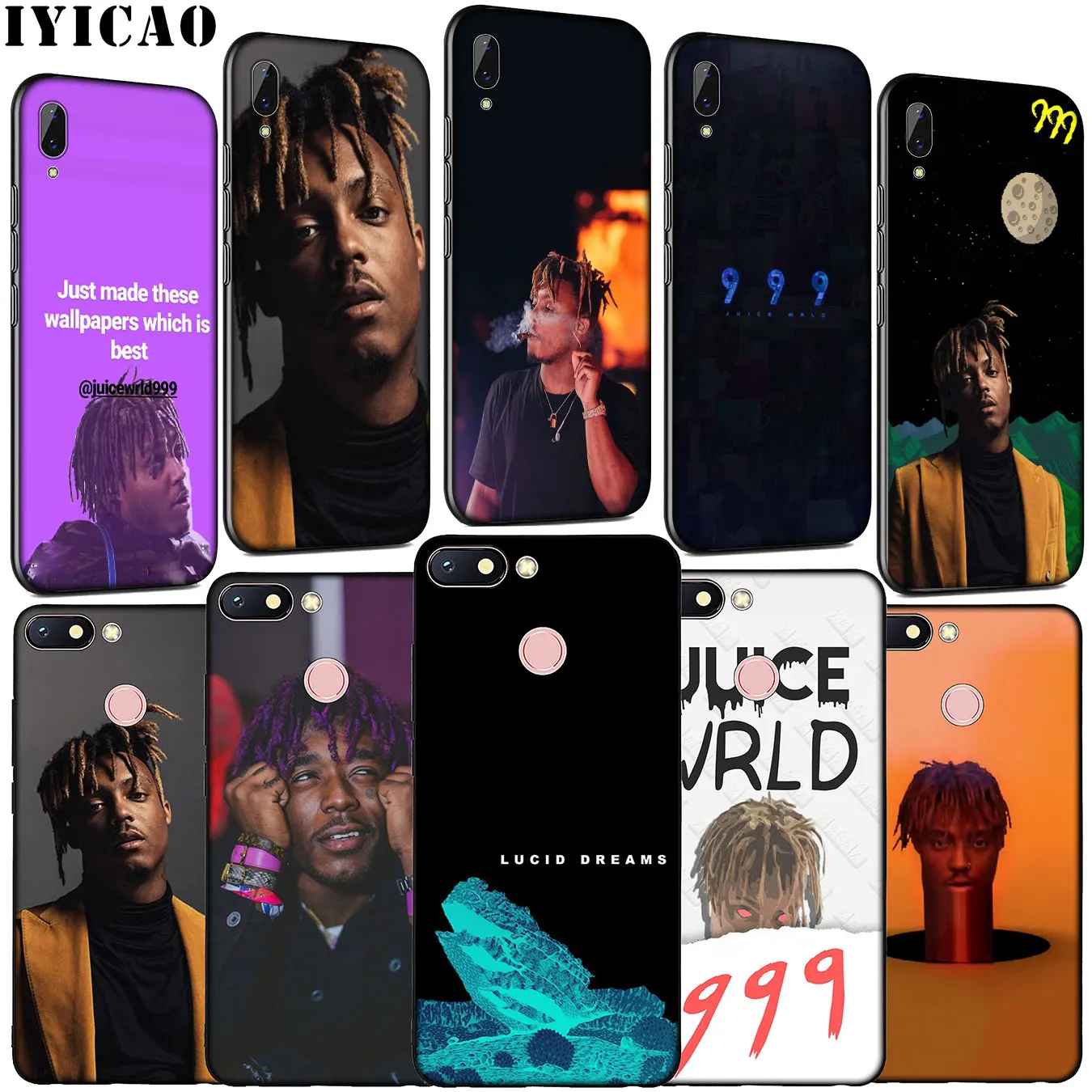 Чехол для телефона Rap Juice WRLD 999 мягкий силиконовый чехол Xiaomi Redmi Note 8 8T 8A 7 7A 6 6A 5 5A K30 K20