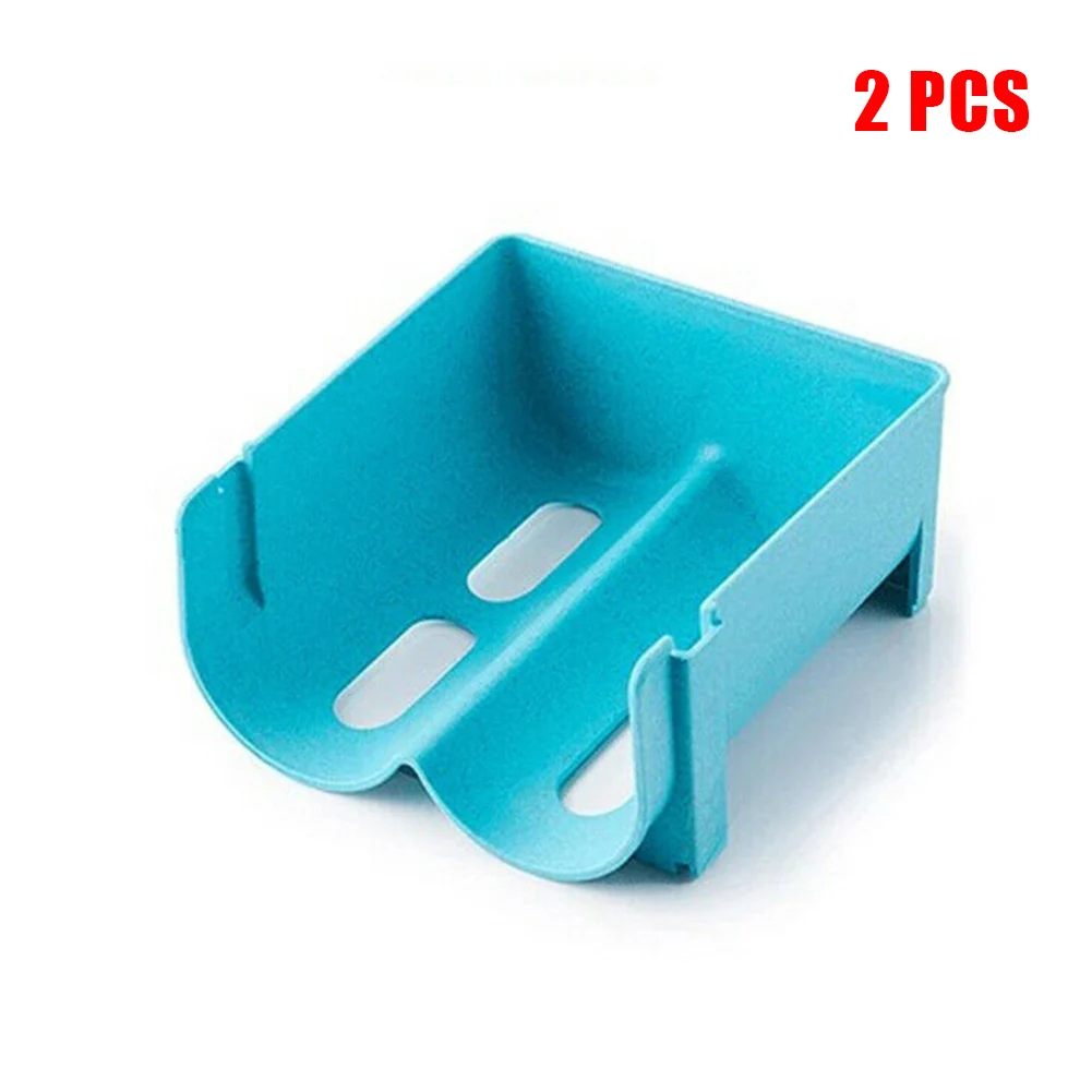 Blue-2pcs Штабелируемый Шкаф для хранения напитков, шкаф для хранения, лоток, держатель DC156 - Цвет: Blue-2pcs