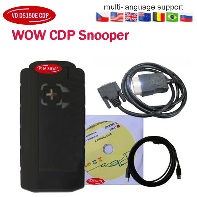 FACTORY SALE! Free keygen WOW CDP snooper with Bluetooth usb <br />cables car trucks vd ds150e tcs cdp pro plus for Delphis autocoms-in Car<br /> Diagnostic Cables
