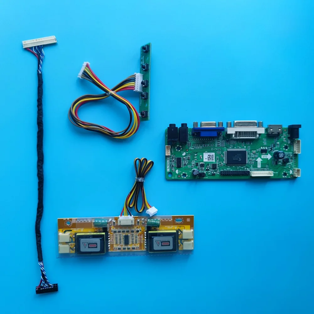 

Комплект для 23,0 "LTM230HT01 экран монитора драйвера 1920x1080 DVI VGA плата контроллера LVDS 4 лампы 30pin DIY M.NT68676