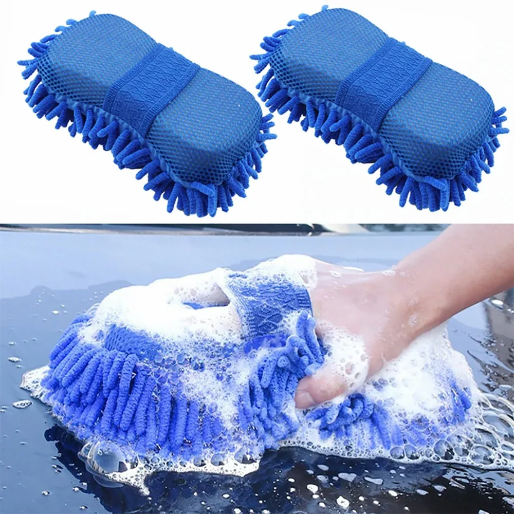 

Mulit-purpose Chenille Car Wash Sponge Car Care Detailing Brushes Washing Sponge Car Styling Cleaning Supplies Auto Gloves