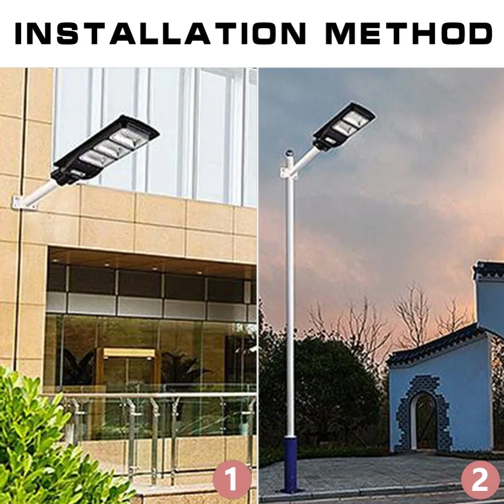 20-60 Вт Светодиодный уличный фонарь на солнечной батарее Открытый водонепроницаемый IP67 светильник контроль радар зондирование умный светильник светодиодный светильник садовая лампа и держатель лампы