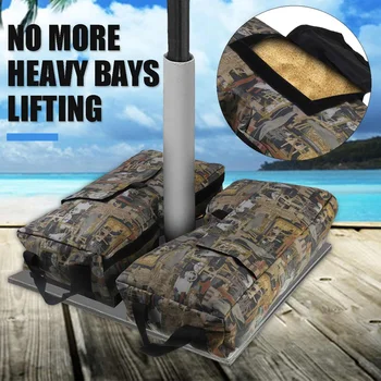 

2 Pcs Outdoor Support Weight Sand Bag Unfilled Sandbags For Umbrella Base Stand Detachable Bags Square Patio