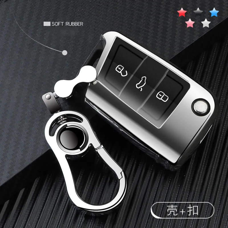 

2019 New Soft TPU Key Cover Case For Volkswagen for VW TIGUAN Golf for Skoda Octavia Car Shell Key Protection Accessorise