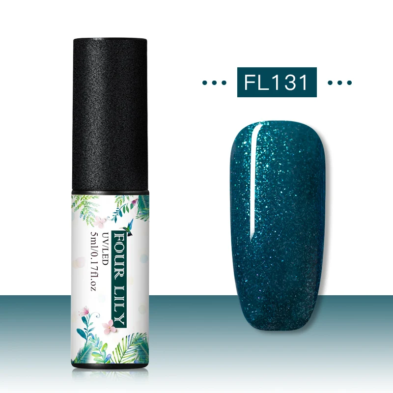 CS06902 Четыре лилии Гель-лак набор УФ Vernis Полупостоянный праймер верхнее покрытие 5 мл цветной гель для ногтей лак Nagellak Soak Off лак - Цвет: CS06902