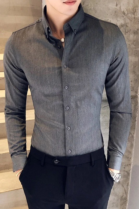 Горячая Распродажа, мужские рубашки, брендовые, новые,, официальная одежда, рубашка, мужская, длинный рукав, универсальная, приталенная, Клубная, праздничная, выпускной, рубашка-смокинг, 3XL