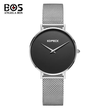 

Relogio Masculino ANGELA BOS Brand Luxury Watch Men Fashion Waterproof Thin Simple Dial Business Wrist Watch Clock Montre Homme