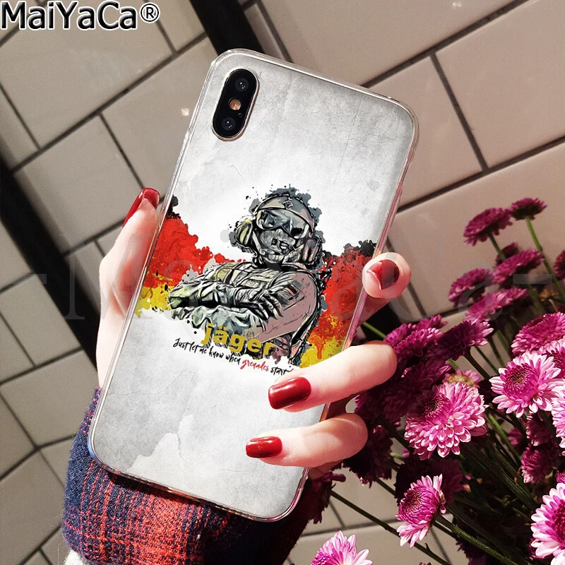 MaiYaCa Rainbow Six Siege 6 Новинка чехол для телефона Fundas чехол для iPhone 8 7 6 6S Plus 5 5S SE XR X XS MAX чехол - Цвет: A15