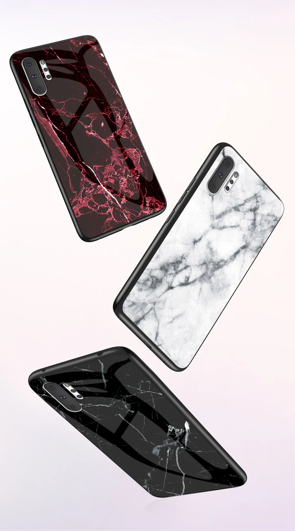 Для samsung Galaxy Note 10 Plus, чехол, мраморный, глянцевый, закаленное стекло, противоударный, жесткий чехол для телефона, для samsung Note10 Plus, 5G, чехол