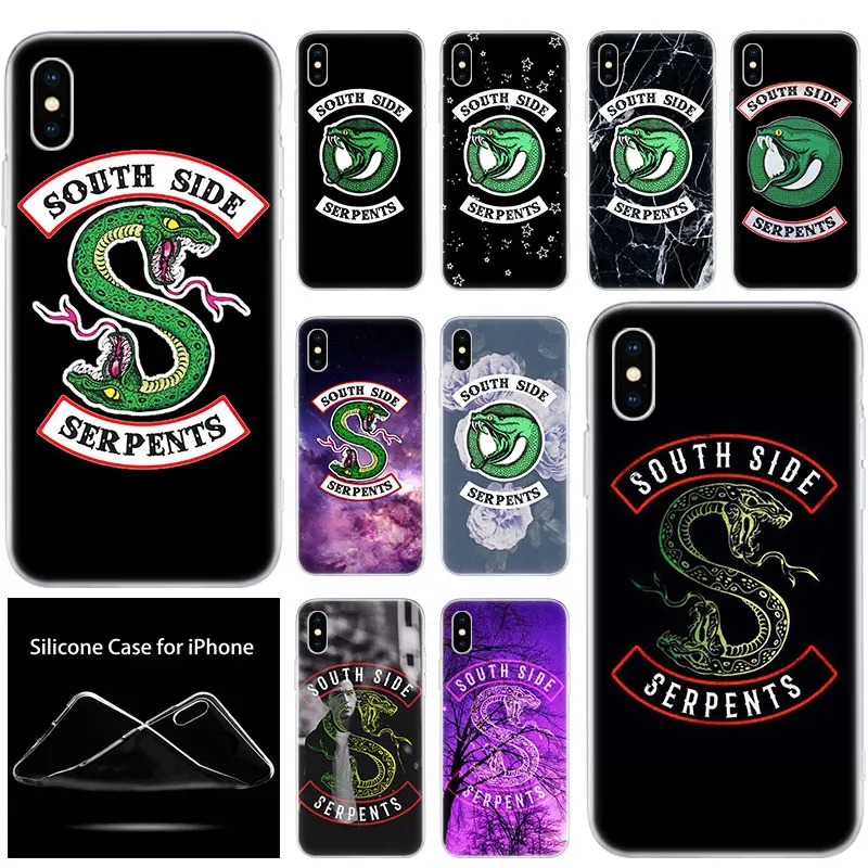 Роскошный силиконовый чехол для телефона с логотипом Riverdale South Side Serpents Apple iPhone 11 Pro