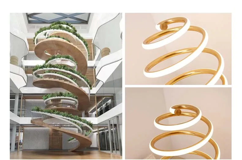 36W Modern Japanese Line Around LED Desk Lamps for Bedroom Living Room Wedding Art Decor Bedside Table Lamp Light Fixtures Gold | Лампы и