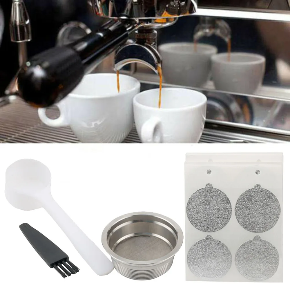 Metal Refillable Reusable Coffee Filter Capsule Spoon For LAVAZZA MIO Parts Sale