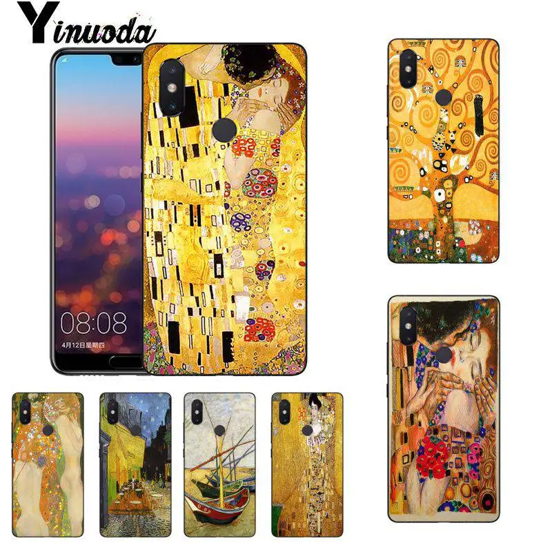 Yinuoda в поцелуй Густава Климта рукоделие принт рисунок чехол для телефона Xiaomi mi 6 x2