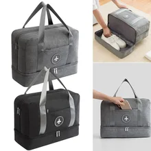 Водонепроницаемый вещевой мешок с мокрой отсеком для хранения влажной и сухой сепарации передние карманы на молнии популярные