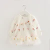 2022 Summer Baby Girls Princess Dress For Newborn Infant Clothing Cotton Flower Long Sleeve Baby Dress Toddler Girl Clothes ► Photo 3/6