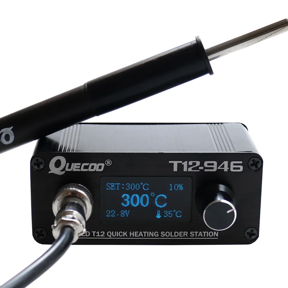 Szybkie ogrzewanie STC T12-946 Mini stacja lutownicza elektroniczny 1.3 cal sterownik cyfrowy z P9 uchwyt z tworzywa sztucznego spawanie żelaza porady Szybkie ogrzewanie STC T12-946 Mini stacja lutownicza elektroniczny 1.3 cal sterownik cyfrowy z P9 uchwyt z tworzywa sztucznego spawanie żelaza porady