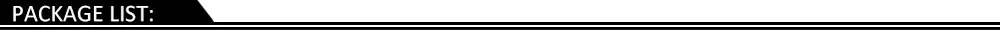 6.PACKAGE LIST