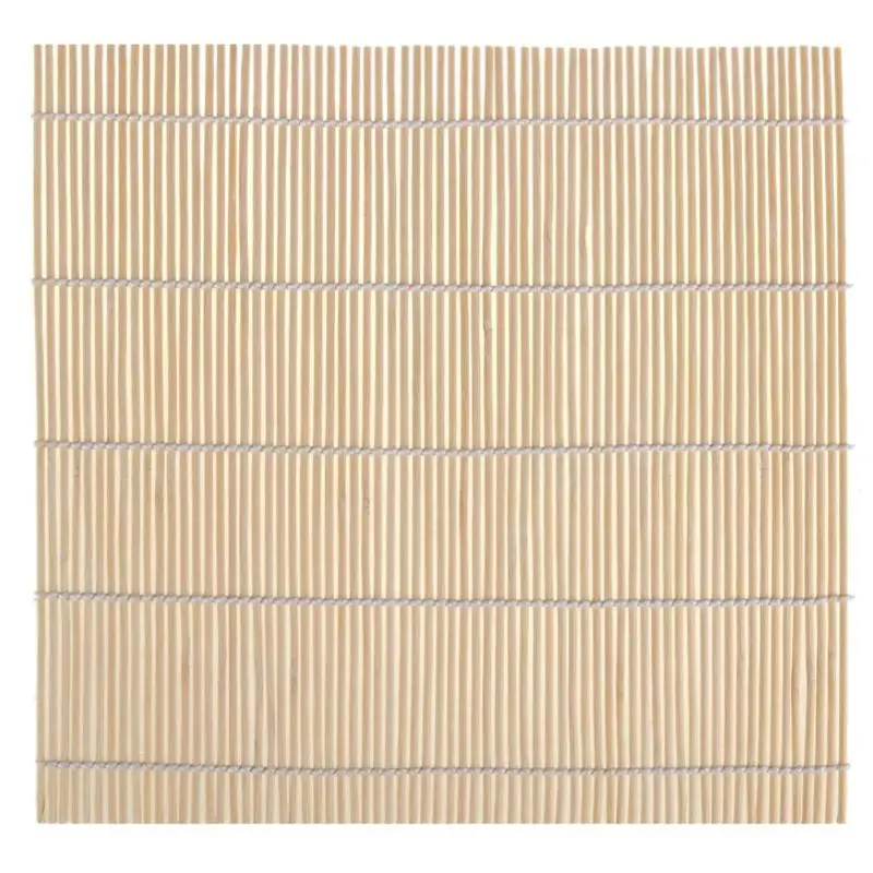1 шт. 240*240 мм японский Бамбуковый Коврик для суши рисовый коврик для ролов ручной набор «сделай сам» коврик для суши инструмент для приготовления пищи Досуг кухонные принадлежности