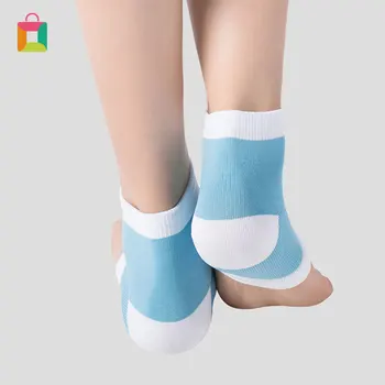 

1 pair of unisex heel gel socks moisturizing spa socks foot care tool skin exfoliation smooth and anti-drying Glittery