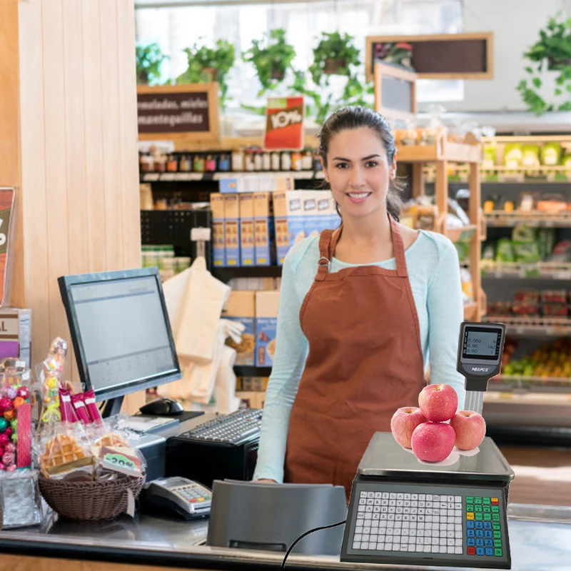 Сенсорный экран настольный компьютер Pos система терминал с чековым принтером и