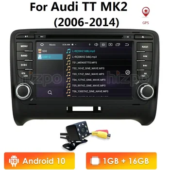 

7inch Android 10 1G RAM For AUDI TT MK2 Car DVD GPS Stereo Player Head Unit 2006-2014 Bluetooth Mirroring LINK RDS FM CAM MAP
