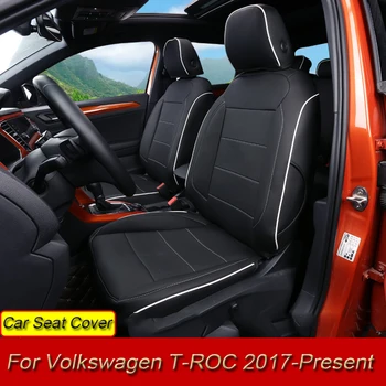 

Car Seat Covers Set Leather For Volkswagen T-Roc 2017-Present Car Covers Styling Seat Protector Cushions Internal Accessories