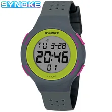 Synoke многофункциональные мужские часы ультра-тонкие светодиодные водонепроницаемые часы для плавания модные спортивные часы студенческие электронные часы для пары