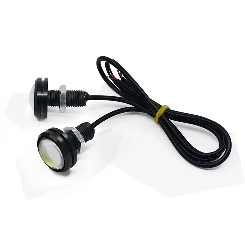 2pcs Daytime Running Lights Source Backup Reversing Parking Signal Lamp Waterproof 18mm 23mm 12V Led Eagle Eye Lamp