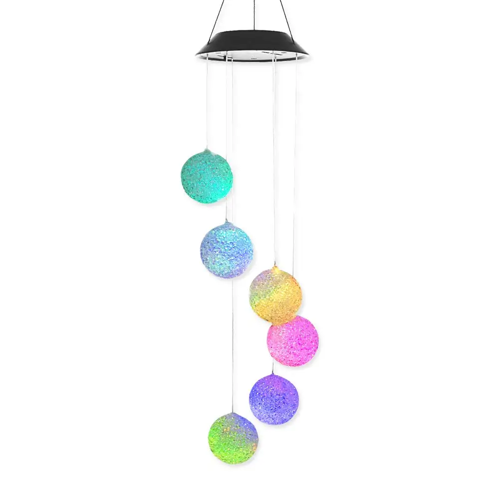 

Solar-powered Outdoor Wind Bell Light Light Mobile Wind Chime Bell Creative Solar LED Light Hanging Decoration Lamp