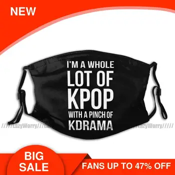 

Kpop Mouth Face Mask A LOT OF KPOP Facial Mask Polyester for Adult Beautiful with Filters Mask