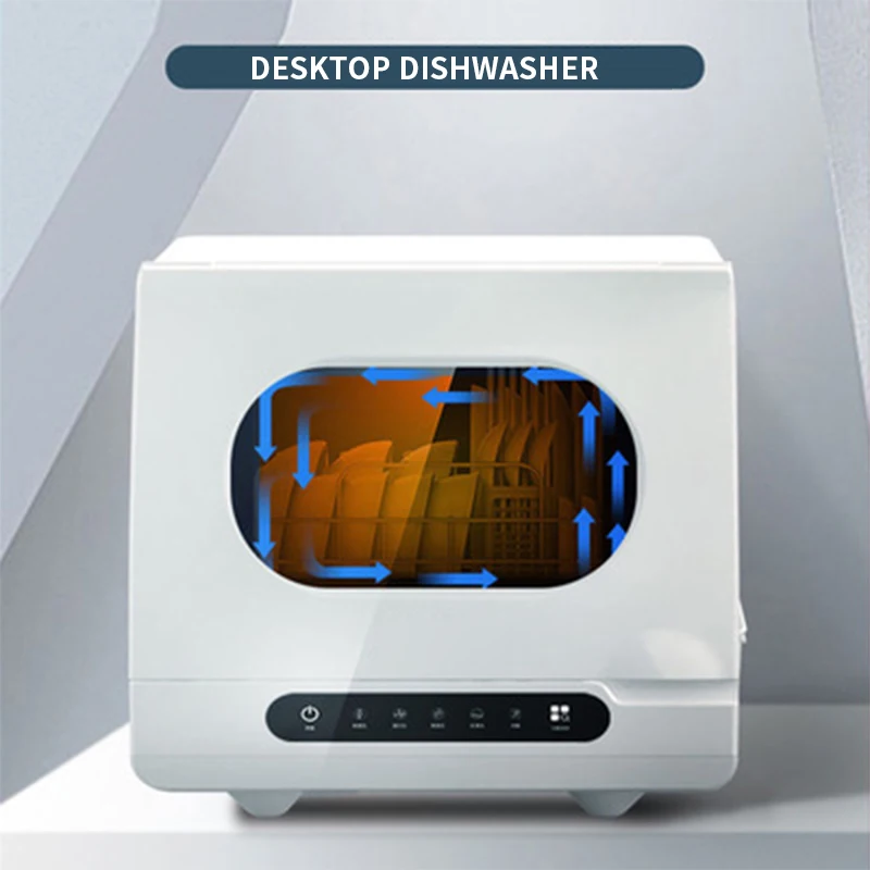 - Intelligent automatic dishwasher household desktop free installation mini small airdrying intelligent dishwashing machine