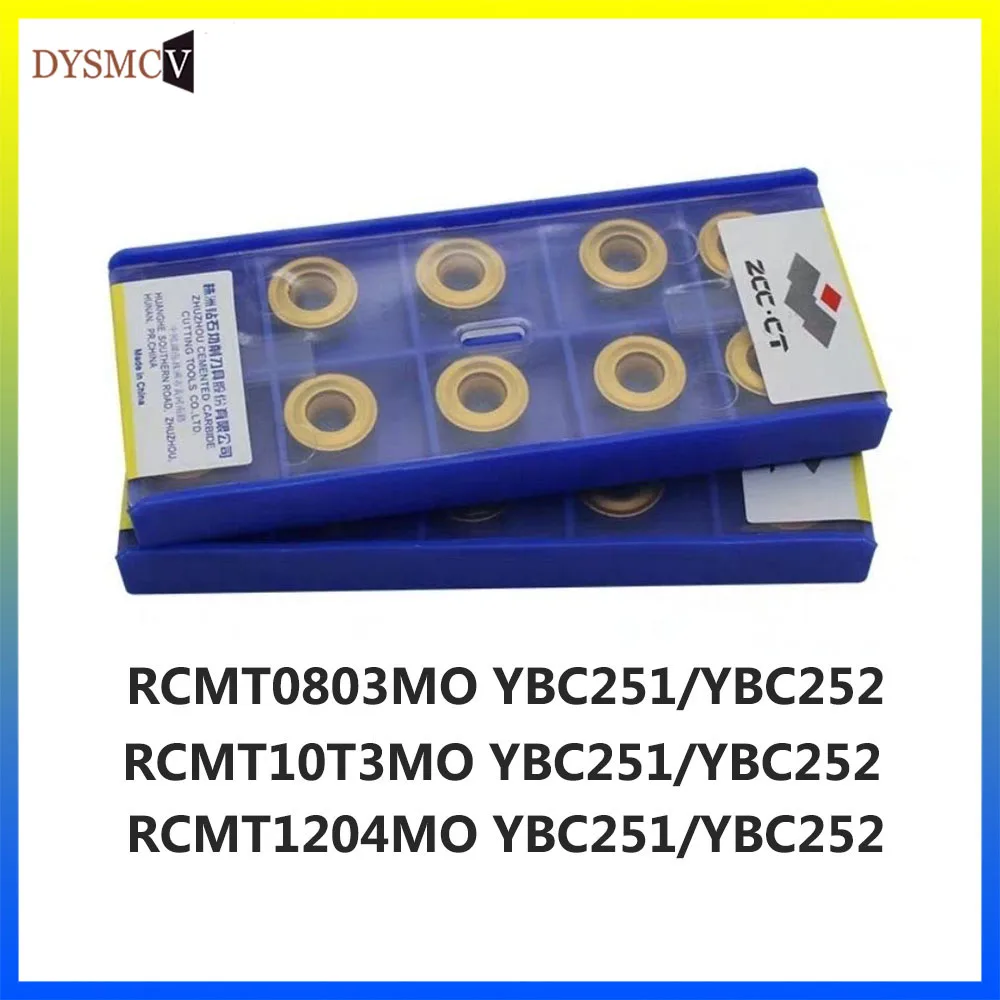 

ZCC.CT RCMT0803 RCMT0803MO RCMT10T3 YBC252 original milling carbide insert lathe tool turning RCMT1204 YBC251 craft steel cnc