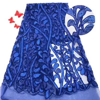 

awesome classic Handwork french lace amazing wedding tulle fabric with all handmade small crystal beads double sequins 5 yards