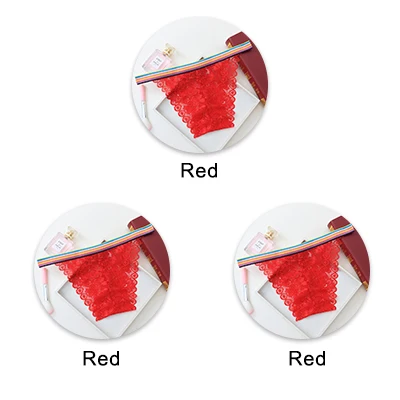 redredred UG 3 шт./лот, сексуальные женские стринги, низкая талия, бандаж для ягодиц, g-стринги, женские трусики, нижнее белье, трусы, g-стринги, Танга - Цвет: redredred