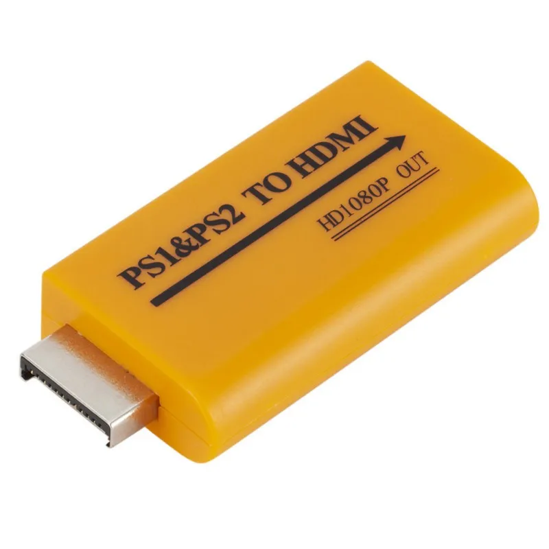  Uscita Audio HDMI SIM Card e Adattatori Per PS1 A HDMI Per PS2 A HDMI 1080P HD Portatile Giallo Aud