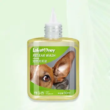 

50ML Pets Ears Drops Odor Remover Against Mites Antibacterial Preventing Ear Disease Pet Dog Cat Clean Ear Wash Pet Supplies