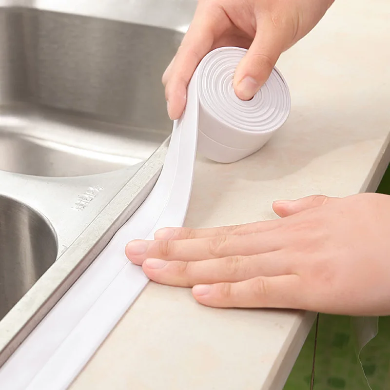Столешница швы лента герметик белая плита для кухни Ванная комната самоклеющаяся раковина практичная