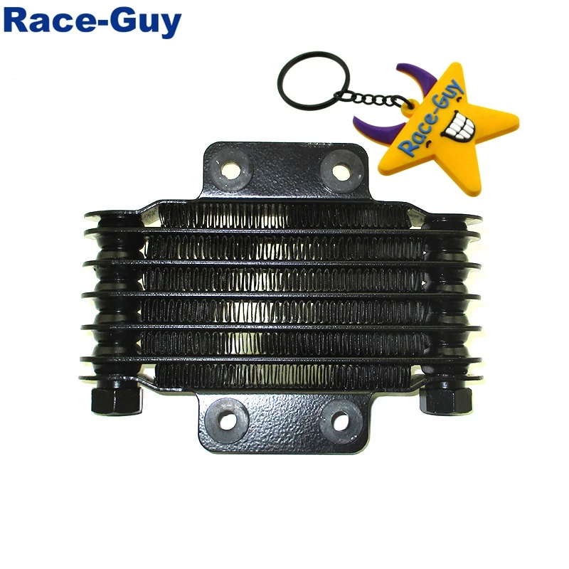 M10x1.25 Oil Cooler M10x1.25 188 мм масляный радиатор+ 8 мм/10 мм БОЛТ шланг для Пита грязи двигатель велосипед ATV Quad Мотоцикл - Цвет: M10x1.25 Oil Cooler