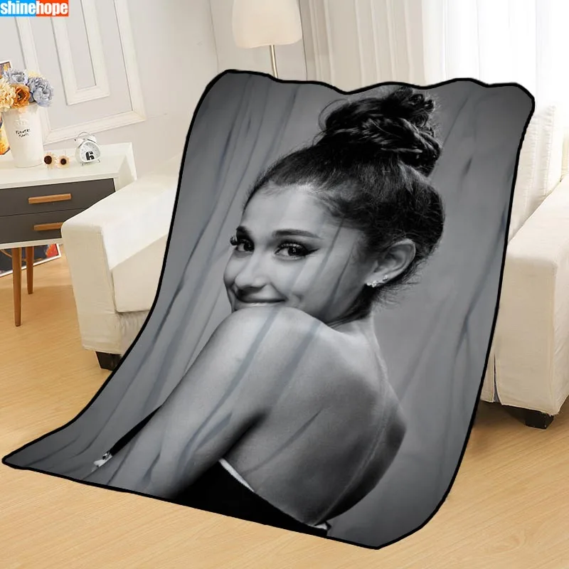 

Custom Ariana Grande Blankets for beds throw blanket soft blanket summer blanket anime blanket travel blanket Big Size 145X200cm
