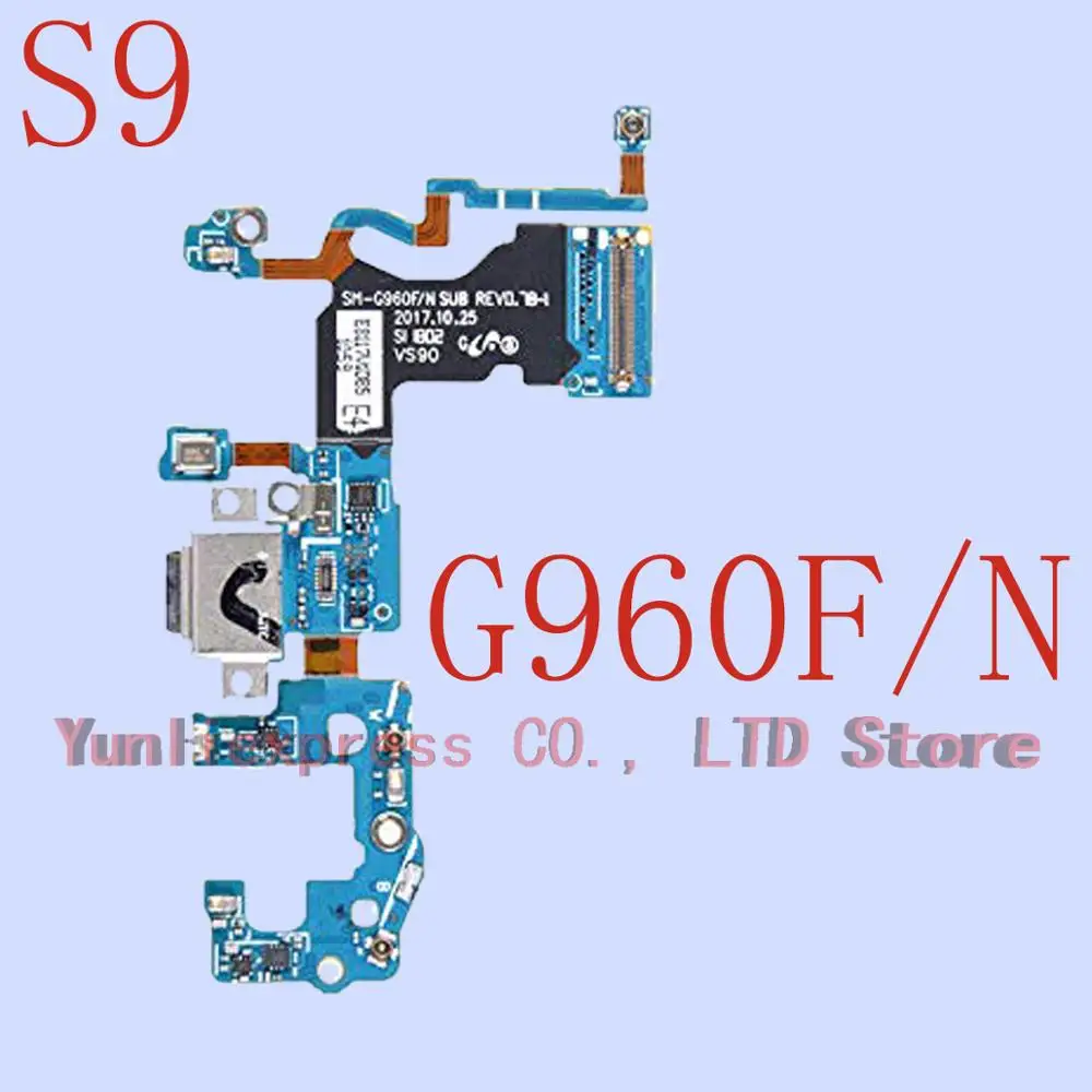 USB зарядное устройство док-станция порт разъем гибкий кабель для samsung Galaxy S9 Plus G9600 G960F/N G960U G9650 G965F/N G965U carge