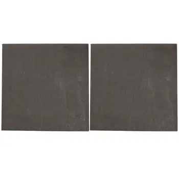 

2pcs High Pure Carbon Graphite Sheet 100x100x2mm Electrode Plate Anode Panel DIY Use