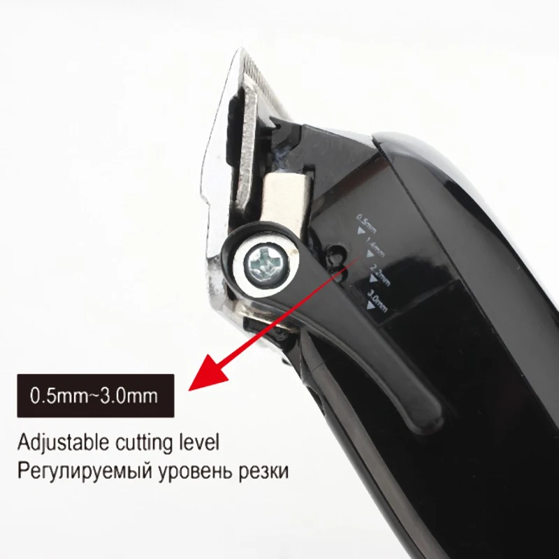 Professional Cordless Hair Cutter Hair Trimmer 6500 Rpm Hair Clipper Adjustable Length Electric Cli